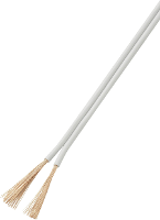 TRU COMPONENTS 93030c512 Draad 2 x 0.50 MmÂ² Wit 20 m