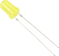 TRU COMPONENTS Bedrade LED 5 mm Geel Rond 5 mm 100 mcd 60 ° 20 mA