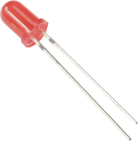 TRU COMPONENTS Bedrade LED 5 mm Rood Rond 5 mm 100 mcd 60 ° 20 mA