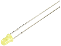 TRU COMPONENTS Bedrade LED Geel Rond 3 mm 330 mcd 30 ° 12 mA 5 V