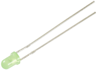 TRU COMPONENTS Bedrade LED Groen Rond 3 mm 1560 mcd 30 ° 12 mA 5 V