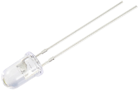 TRU COMPONENTS Bedrade LED Rood Rond 5 mm 1120 mcd 30 ° 1 mA 1.8 V