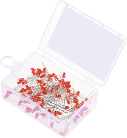 TRU COMPONENTS Bedrade LED Rood Rond Diffuus 330 mcd 30 ° 20 mA 1.8 V, 2.4 V