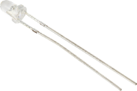 TRU COMPONENTS Bedrade LED Warm wit Halfrond 3 mm 70000 mcd 15 °