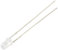 TRU COMPONENTS Bedrade LED Wit Rond 3 mm 1560 mcd 30 ° 12 mA 5 V