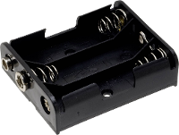 TRU COMPONENTS BH 331B Batterijhouder 3 AA (penlite) Drukknopaansluiting