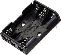 TRU COMPONENTS BH 431 1P Batterijhouder 3x AAA (potlood) Contactpolen