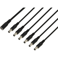 TRU COMPONENTS DC connector Bus   Stekker 5.5 Mm 2.1 Mm 41.2 Cm 1 stuk(s)