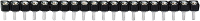 TRU COMPONENTS Female header (precisie) Aantal rijen: 1 Aantal polen per rij: 20 1580914 1 stuk(s)