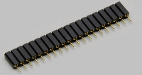 TRU COMPONENTS Female header (precisie) Aantal rijen: 1 Aantal polen per rij: 5 TC 2506453 1 stuk(s)