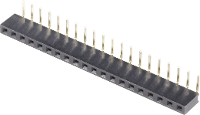 TRU COMPONENTS Female header (standaard) Aantal rijen: 1 Aantal polen per rij: 20 1580875 1 stuk(s)