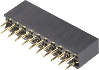 TRU COMPONENTS Female header (standaard) Aantal rijen: 2 Aantal polen per rij: 17 1580889 1 stuk(s)