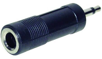 TRU COMPONENTS Jackplug adapter Jackplug male 3,5 mm   Jackplug female 6,3 mm Mono Aantal polen: 2 Inhoud: 1 stuk(s)