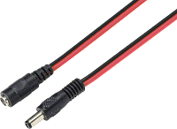 TRU COMPONENTS Laagspannings aansluitkabel Laagspanningsstekker   Laagspanningsbus 5.5 Mm 2.1 Mm 3.00 M 1 stuk(s)