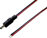 TRU COMPONENTS Laagspannings aansluitkabel Laagspanningsstekker   Open kabeleinde 3.50 Mm 1.10 Mm 1.00 M 1 stuk(s)