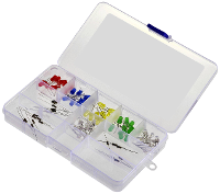 TRU COMPONENTS LED assortiment Rood, Geel, Groen, Blauw, Warm wit, Koud wit Rond 5 mm 150 mcd, 400 mcd, 600 mcd, 800 mcd, 20000 mcd 20 mA 2 V, 3 V