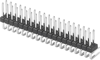 TRU COMPONENTS Male header (standaard) Aantal rijen: 2 Aantal polen per rij: 4 TC 18947 13 008 00 1 stuk(s)