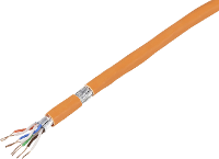 TRU COMPONENTS Netwerkkabel CAT 7a S/FTP 4 x 2 x 0.26 Mm² CPR Dca gecertificeerd Oranje 50 m