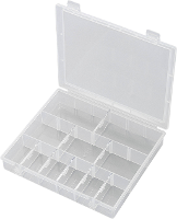 TRU COMPONENTS SG18 011 Assortimentsdoos (l x b x h) 170 x 140 x 25 mm Aantal vakken: 18 Variabele onderverdeling Inhoud 1 stuk(s)