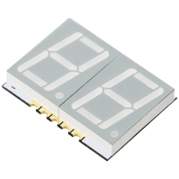TRU COMPONENTS SMD LED Geel 16 mcd Display met twee cijfers