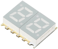 TRU COMPONENTS SMD LED Rood 6 mcd Display met twee cijfers