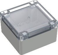 TRU COMPONENTS TC 10860516 Universele behuizing 105 x 105 x 60.10 Polycarbonaat Lichtgrijs 1 stuk(s)