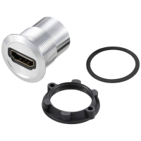TRU COMPONENTS TC 11980452 HDMI paneeladapterbus HDMI bus   HDMI bus Zilver Inhoud: 1 stuk(s)