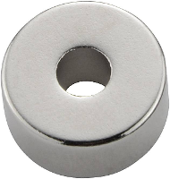 N 35 M 13X6 Permanente magneet Ring (Ø x l) 13 mm x 6 mm N35M 1.2 T (max) Grenstemperatuur (max.): 100 °C