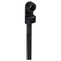 TRU COMPONENTS TC 12814208 Kabelbinder 200 mm 4.8 Mm Zwart Met schroefsokkel, UV bestendig 100 stuk(s)