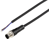 TRU COMPONENTS TC 12833220 Sensor/actuator aansluitkabel M12 Aantal polen (sensoren): 3 Stekker, recht 5 m 1 stuk(s)