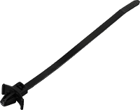 TRU COMPONENTS TC 13030704 TC WM 130 4.8 UVB B Kabelbinder 130 mm 4.8 Mm Zwart Met vleugelsluiting, UV gestabiliseerd, Chemische bestendigheid 100 stuk(s)