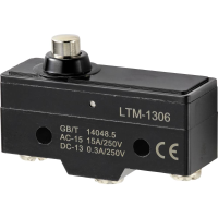 TRU COMPONENTS TC 9201356 Microschakelaar 250 V/AC 15 A 1x aan/(aan) Moment 1 stuk(s)