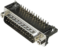 ASSMANN WSW A DS 37 A/KG T1 D sub male connector 90 ° Aantal polen: 37 Solderen 1 stuk(s)