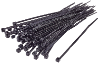 TRU COMPONENTS TC BT 450 4.8 UVB Kabelbinder 450 mm 4.8 Mm Zwart UV weerbestendig 100 stuk(s)