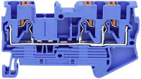 TRU COMPONENTS TC JPT6 TW Blue Doorgangsklem 8.2 Mm Snelaansluiting 0.5 Mm² 6 mm² Blauw 1 stuk(s)