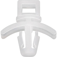 TRU COMPONENTS TC PHC 4203 Kabelhouder 1593073 Bundel Ø (bereik) 10.10 Mm (max) Met lamellenvoet Natuur 1 stuk(s)