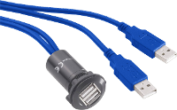 TRU COMPONENTS USB 13 BK 1313912 Zwart 1 stuk(s)