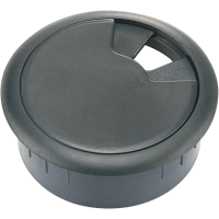 TRU COMPONENTS WP80BK Kabeldoorvoering Voor werkblad ABS Zwart 1 stuk(s)