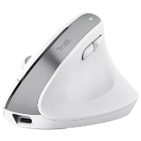 Trust Bayo+ Ergonomic Wireless Mouse Wht