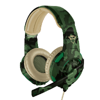 Trust GXT310C Radius Jungle Camo Gaming headset 3.5 Mm jackplug Kabelgebonden On Ear Camouflage