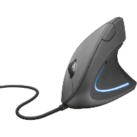 Trust Verto Ergonomic Mouse 22885, 1000   1600 dpi, Blauwe led