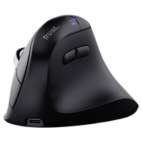 Trust Vyran Ergonomische muis Draadloos Optisch Zwart 8 Toetsen 4800 dpi Ergonomisch