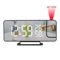 TS 9210 TFM HW R Radioprojectiewekker LED groot scherm weergave temperatuur en vochtigheid elektronische klok digitale w
