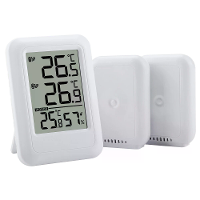 TS FT0402 1 op 2 Binnen Buiten Temperatuur en Vochtigheidsmeter Draadloze Digitale Hygrometer Thermometer Wijnkelder Keu