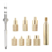 TS100 Hot Melt Notenkits Messing CNC Precisie voor M2 M3 M4 M5 M6 M8 Compatibel met 936 Soldeerpunten