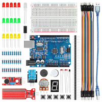 TSCINBUNY Basis Startset voor ArduinoIDE Programmeren DIY Elektronica Educatieve Leer Kit