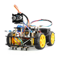 TSCINBUNY Intelligente Obstakelvermijdende Bluetooth Infrarood Controle Auto Kit Programmeerbare IDE Vier Weg Lijn Volge