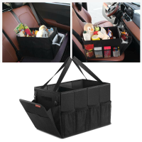 Tsumbay Zwarte Auto Opbergdoos Prullenbak Opbergdoos 2 in 1 40*27*27cm