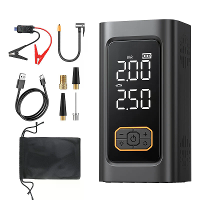 TUERBB T N1 Auto Jump Starter met Luchtcompressor 88W 22mm Cilinder Draagbare Nood Accu Booster voor 12V Voertuigen met
