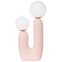 TULUN   Tafellamp   Roze   Glas